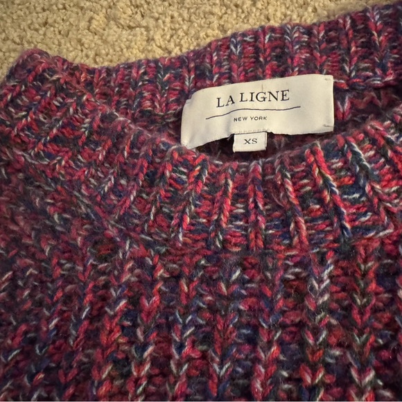 La Ligne Toujours Marled Cashmere Sweater - Picture 8 of 10
